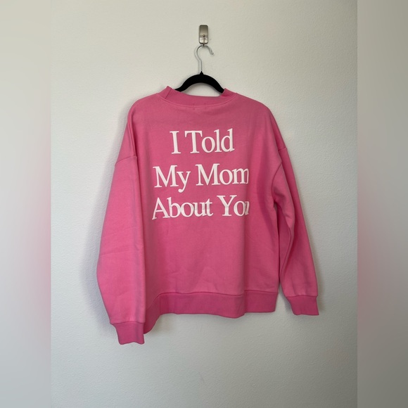 YLLW THE LABEL | I TOLD MY MOM ABOUT YOU CREWNECK SIZE S PINK - Picture 7 of 7